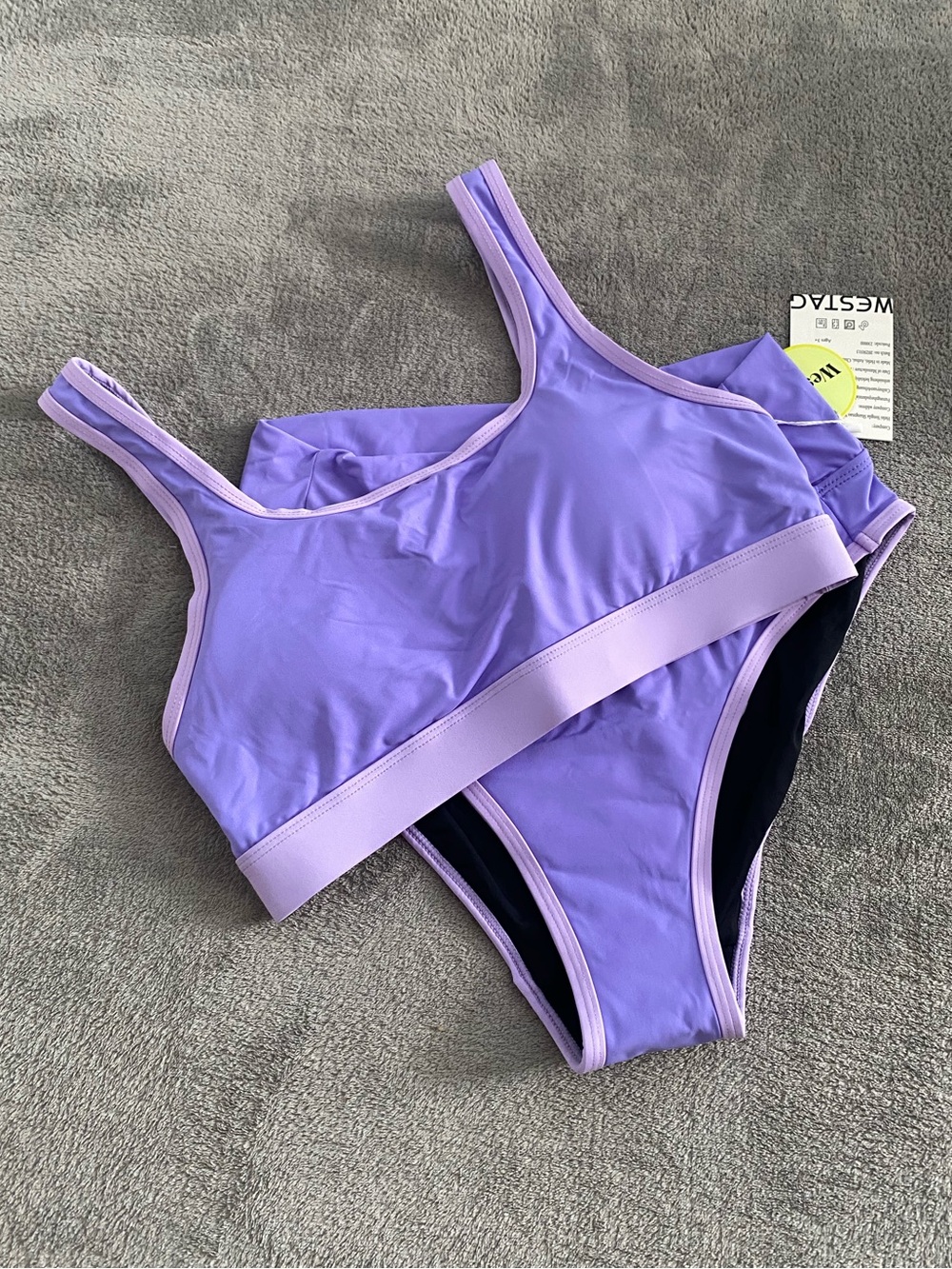 Westag Purple High Waisted Bikini Set NWT Size M